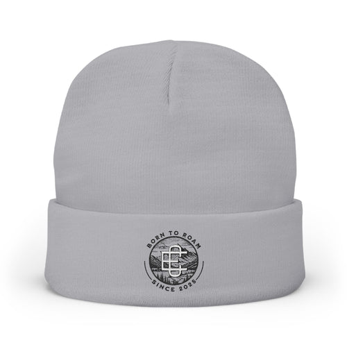 Embroidered 'Born to Roam' Knit Beanie Printify