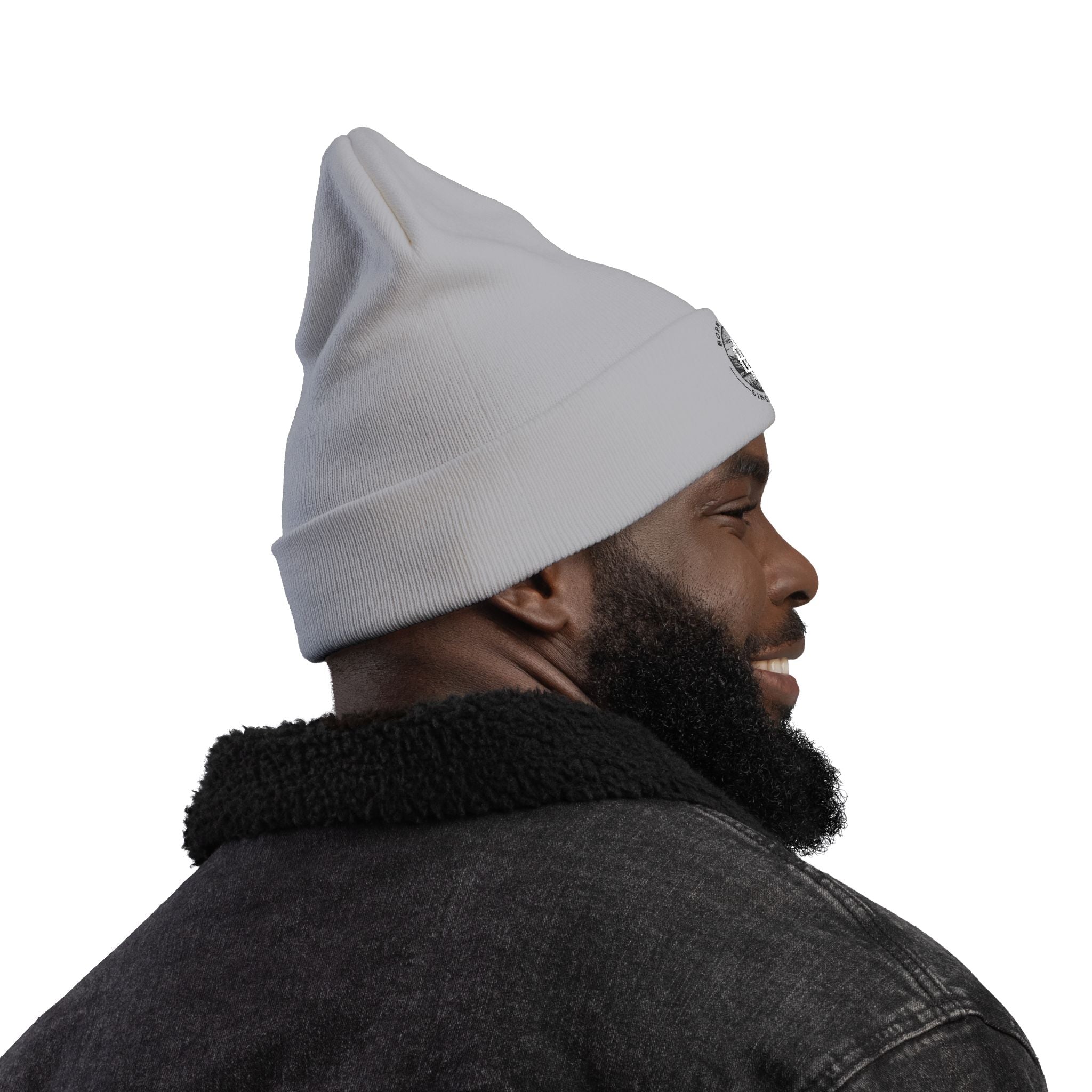 Embroidered 'Born to Roam' Knit Beanie Printify