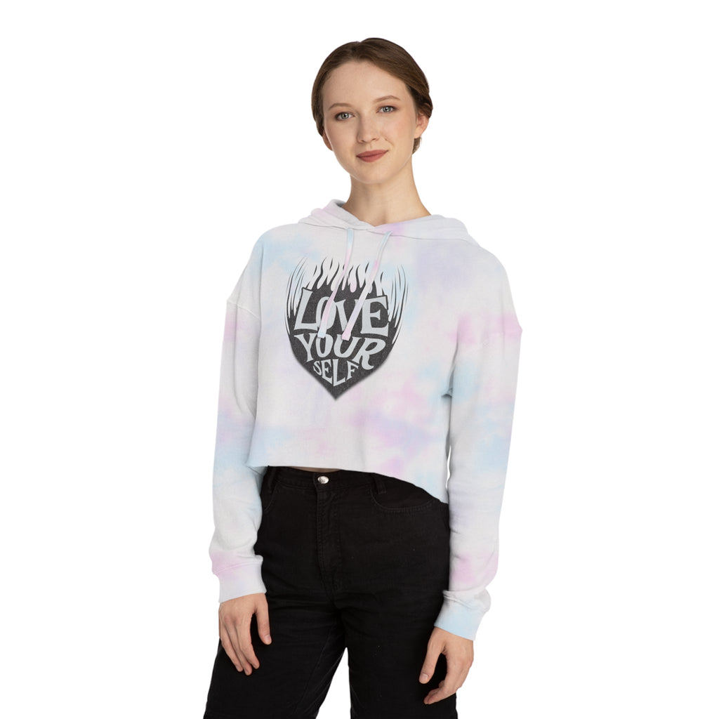 🖤 Love Your Self Crop Hoodie 🖤 Printify