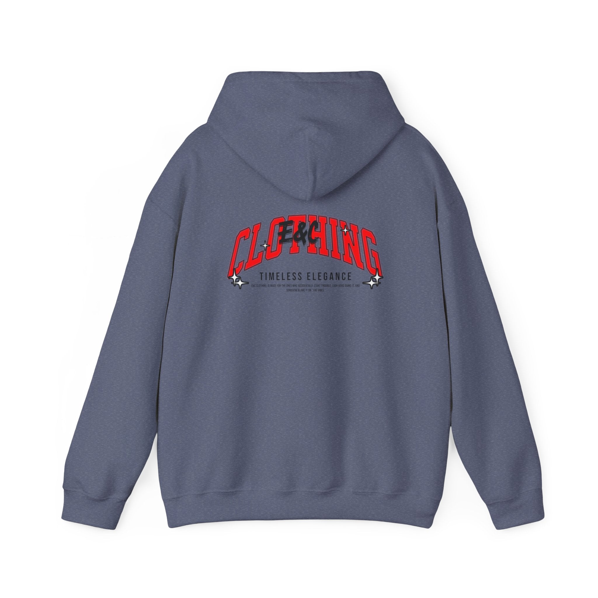 “Timeless Elegance” E&C Back Print Hoodie Printify