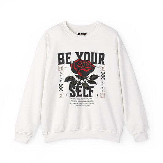 ]🌹 Be Your Self Rose Crewneck🌹