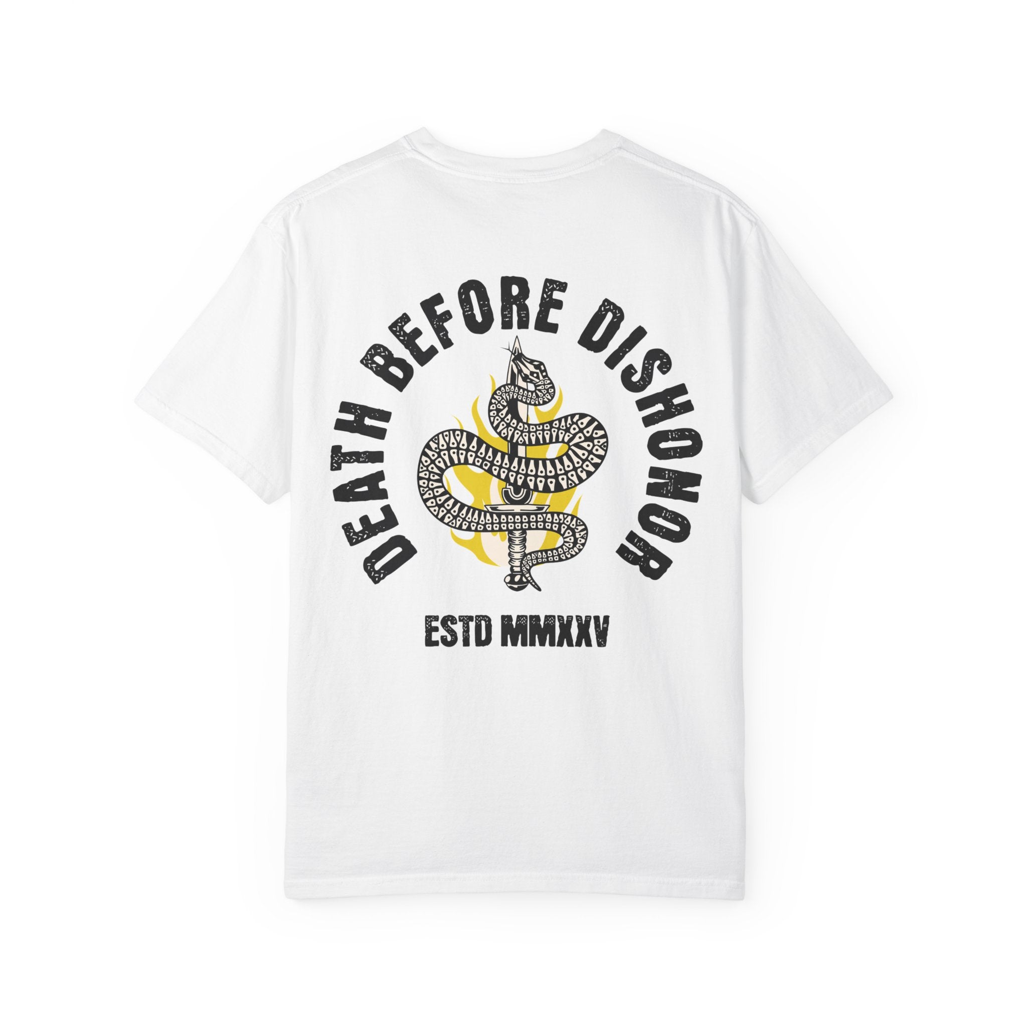Death Before Dishonor Snake Graphic T-Shirt