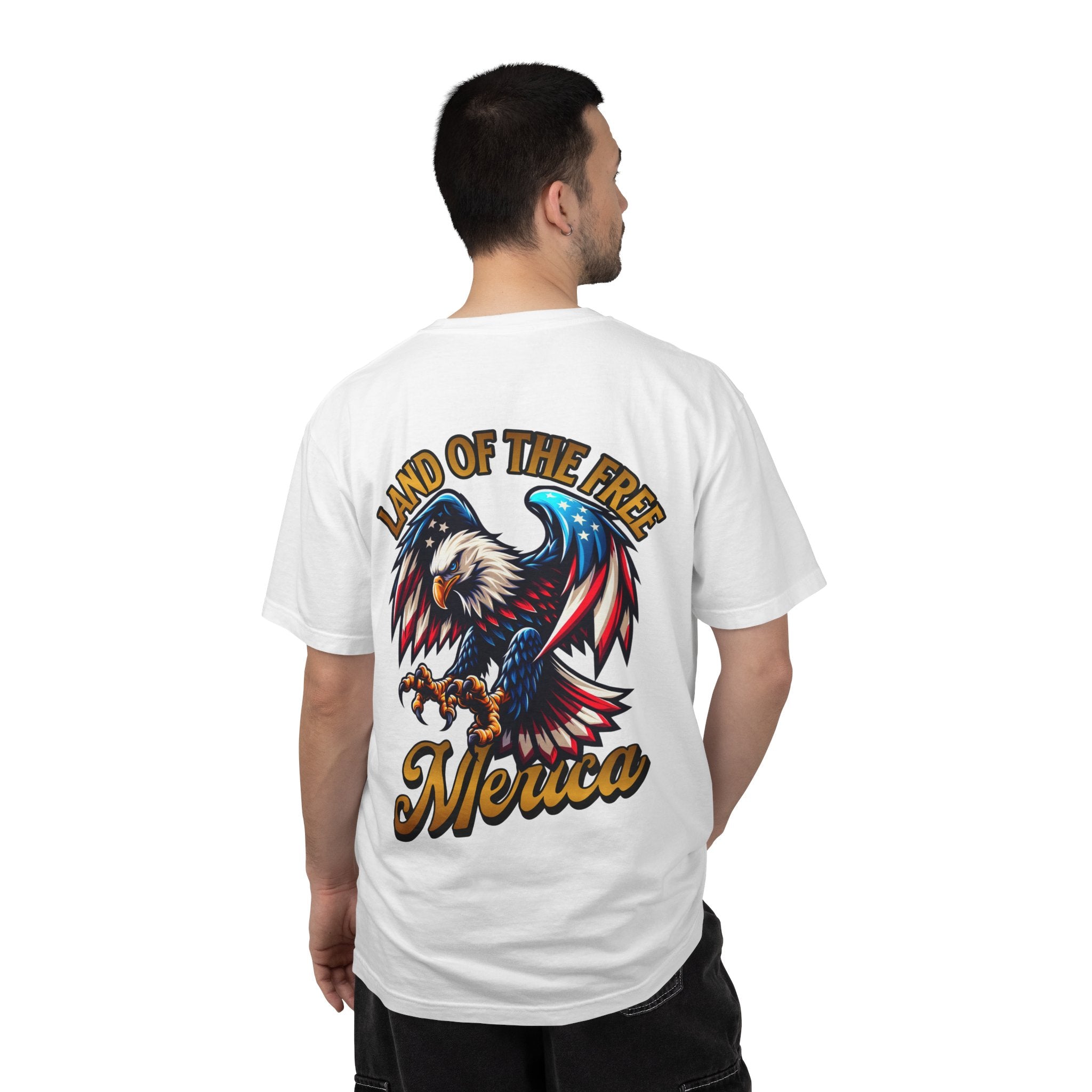 Land of the Free ‘Merica Eagle Tee – Patriotic Graphic Shirt