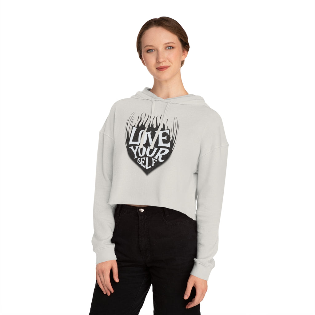 🖤 Love Your Self Crop Hoodie 🖤 Printify