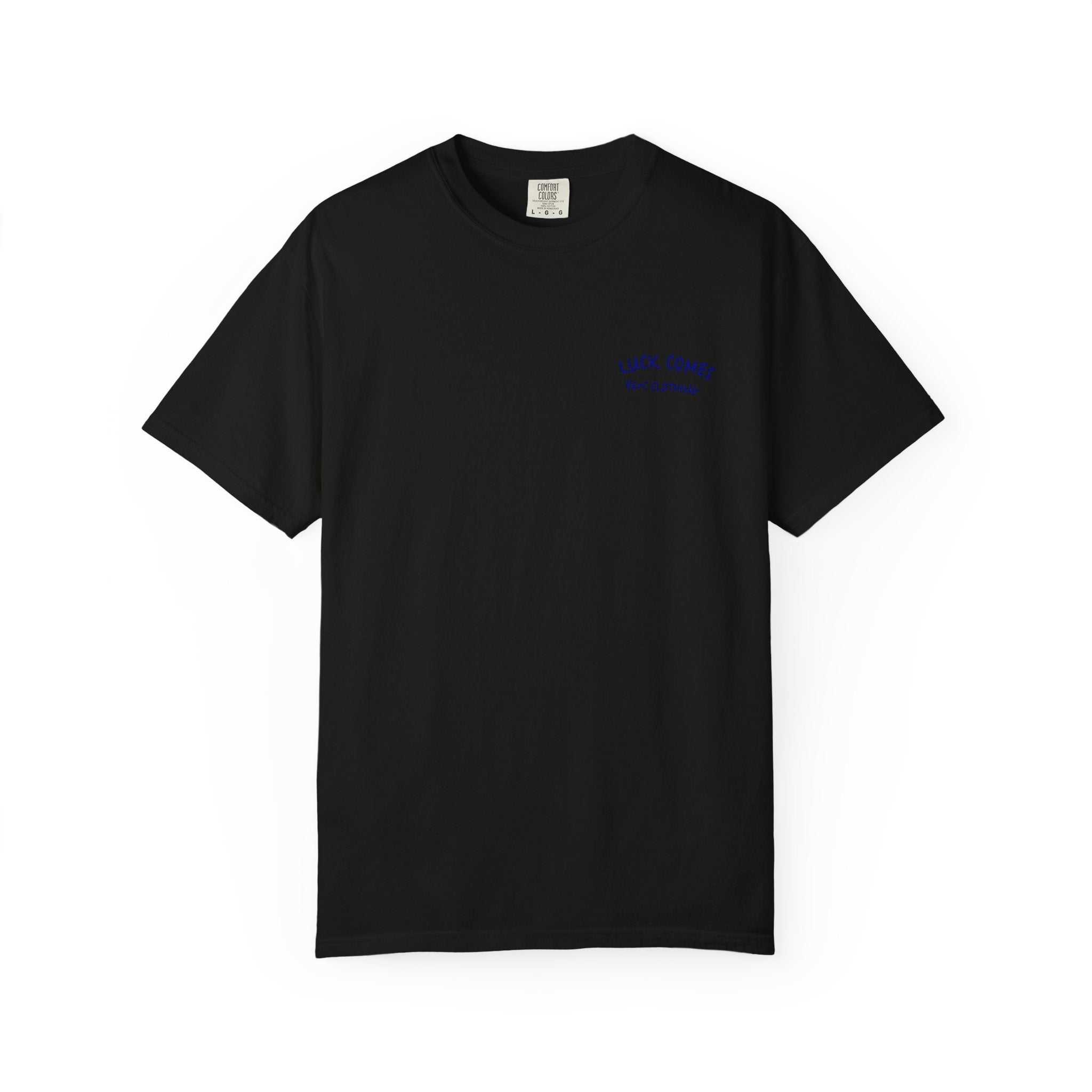 Lucky Life Snake Tee – “Luck Comes with Chance” Graphic Shirt