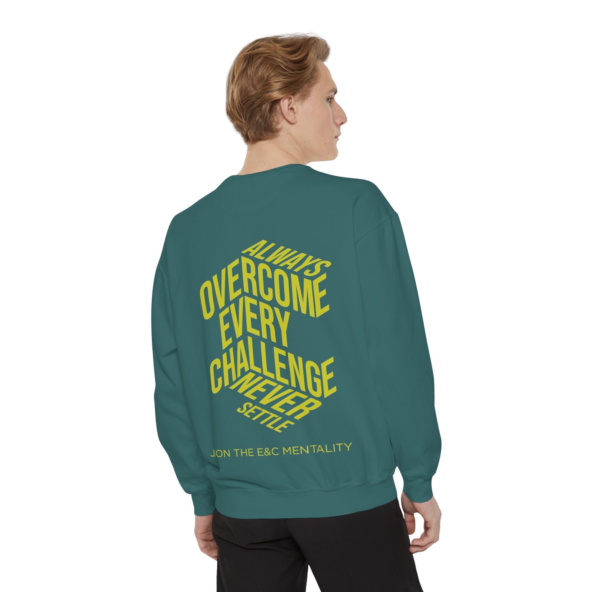 Always Overcome Every Challenge Crewneck Printify