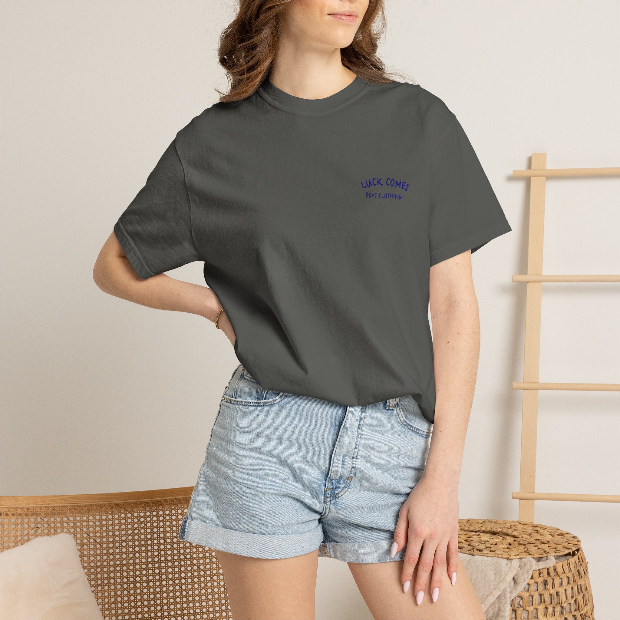 Lucky Life Snake Tee – “Luck Comes with Chance” Graphic Shirt