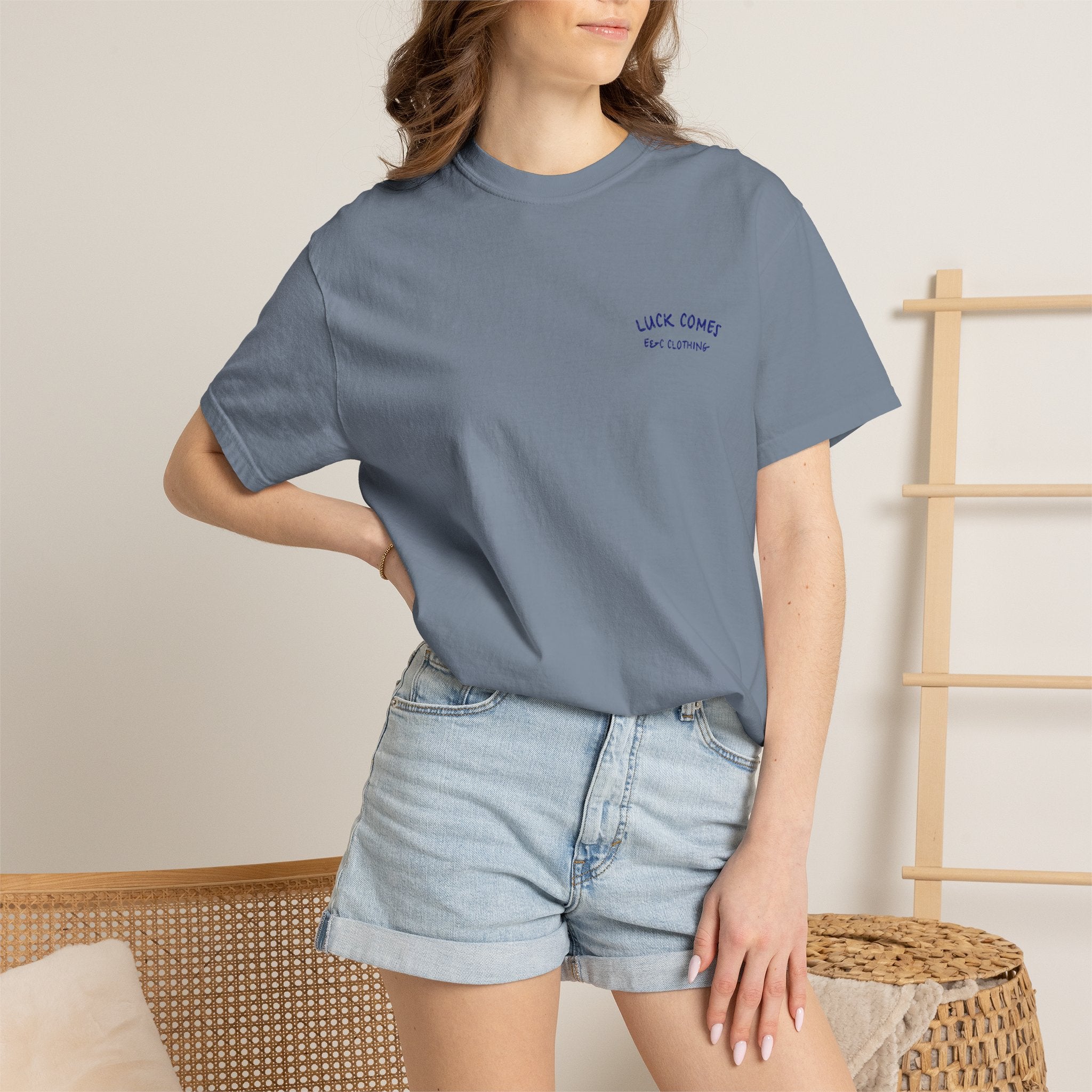 Lucky Life Snake Tee – “Luck Comes with Chance” Graphic Shirt