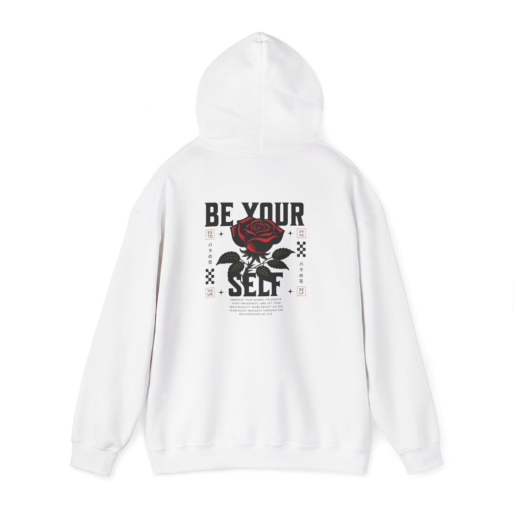 Be Your Self Rose Statement Hoodie Printify