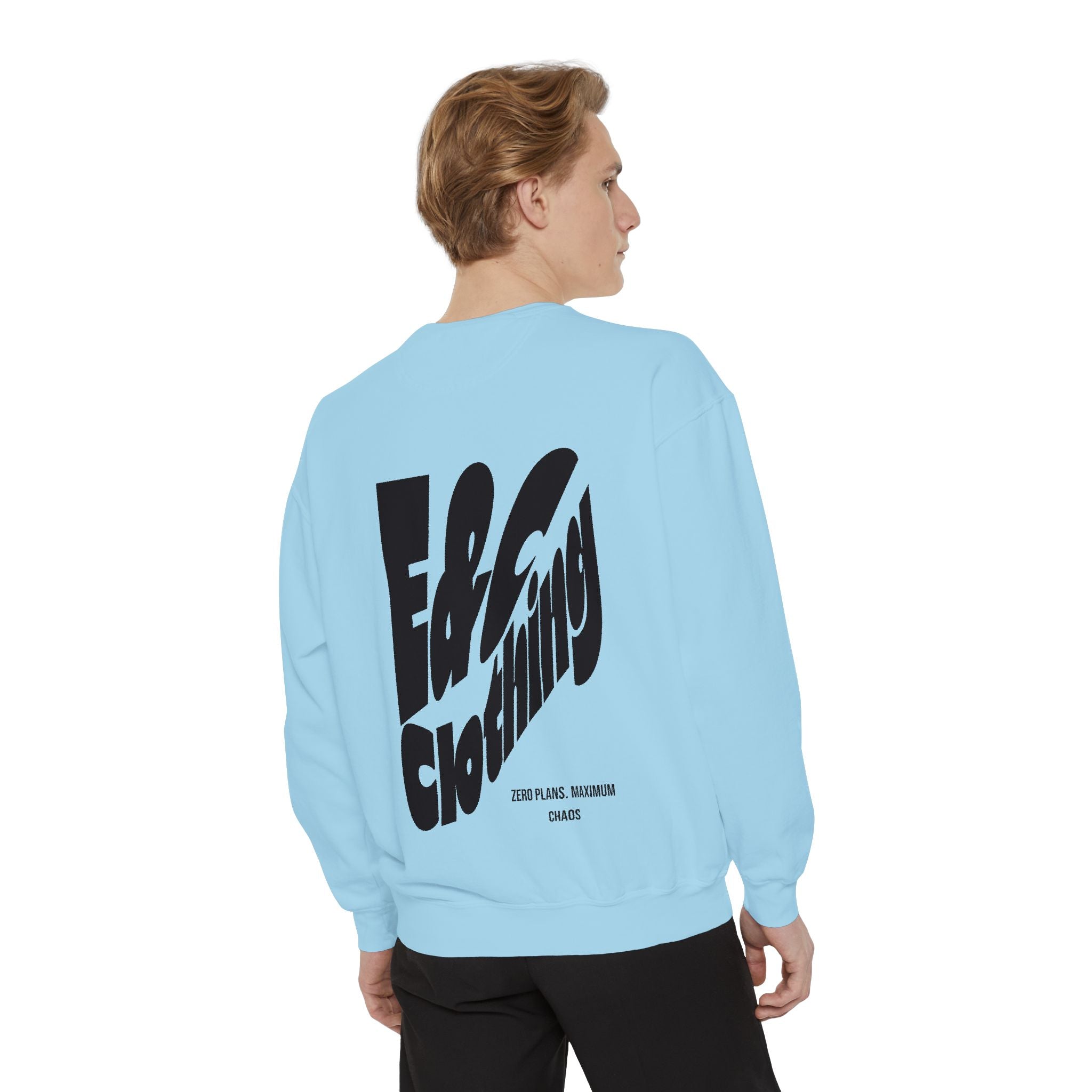 ⚡ E&C CLOTHING — Zero Plans. Maximum Chaos Crewneck ⚡ Printify