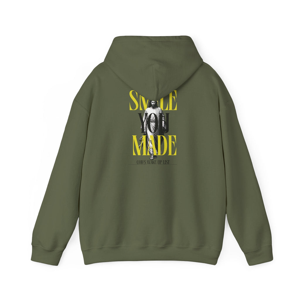 Smile, You Made God’s Wake-Up List Hoodie Printify