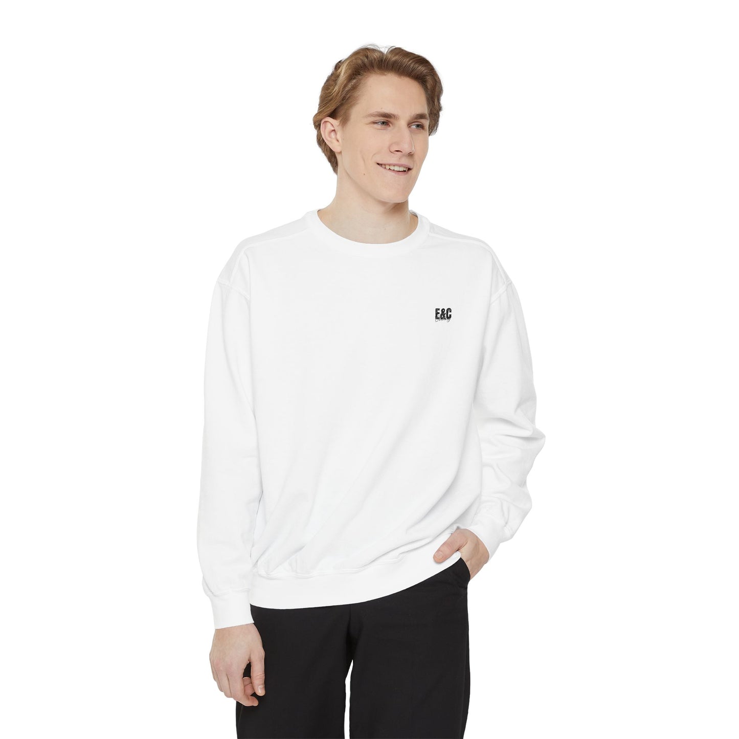 Skull Emblem Sweatshirt | Gradient Circle Logo, Back Print
