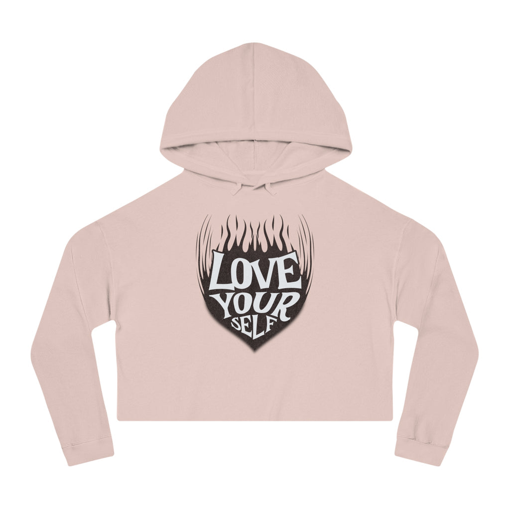 🖤 Love Your Self Crop Hoodie 🖤 Printify