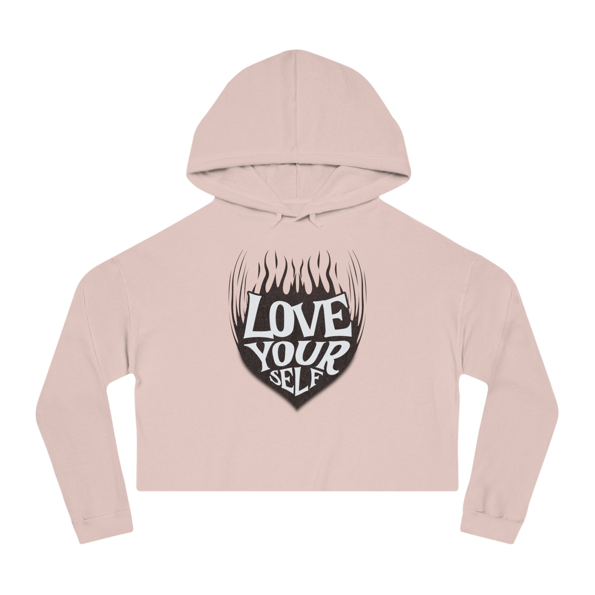 🖤 Love Your Self Crop Hoodie 🖤 Printify