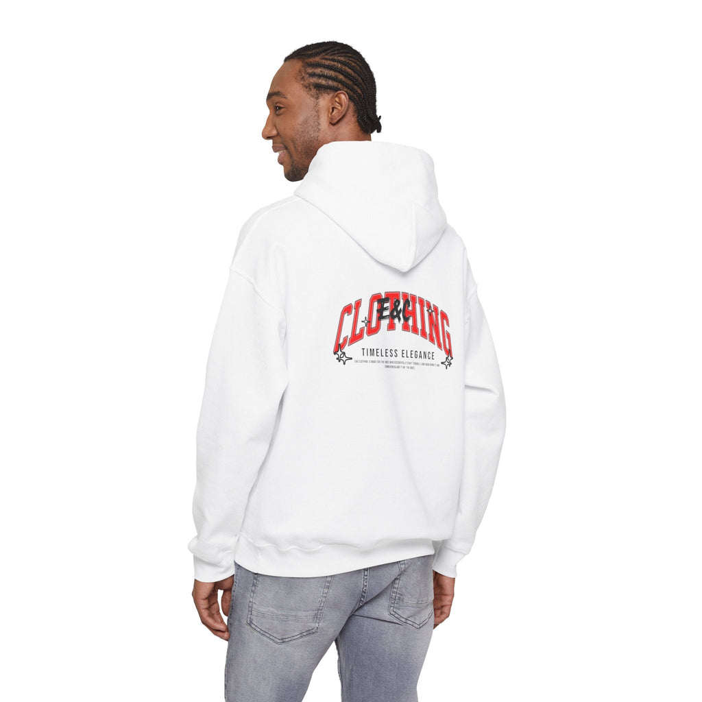 “Timeless Elegance” E&C Back Print Hoodie Printify