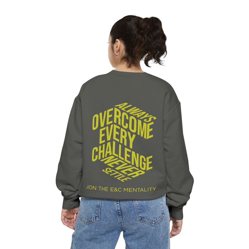 Always Overcome Every Challenge Crewneck Printify
