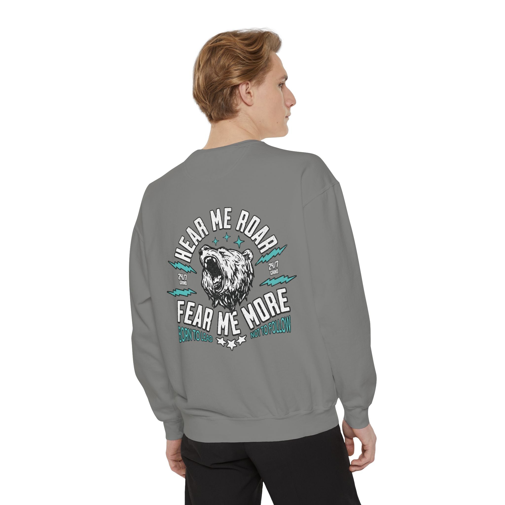 🐻 Hear Me Roar — Fear Me More Sweatshirt ⚡🔥 Printify