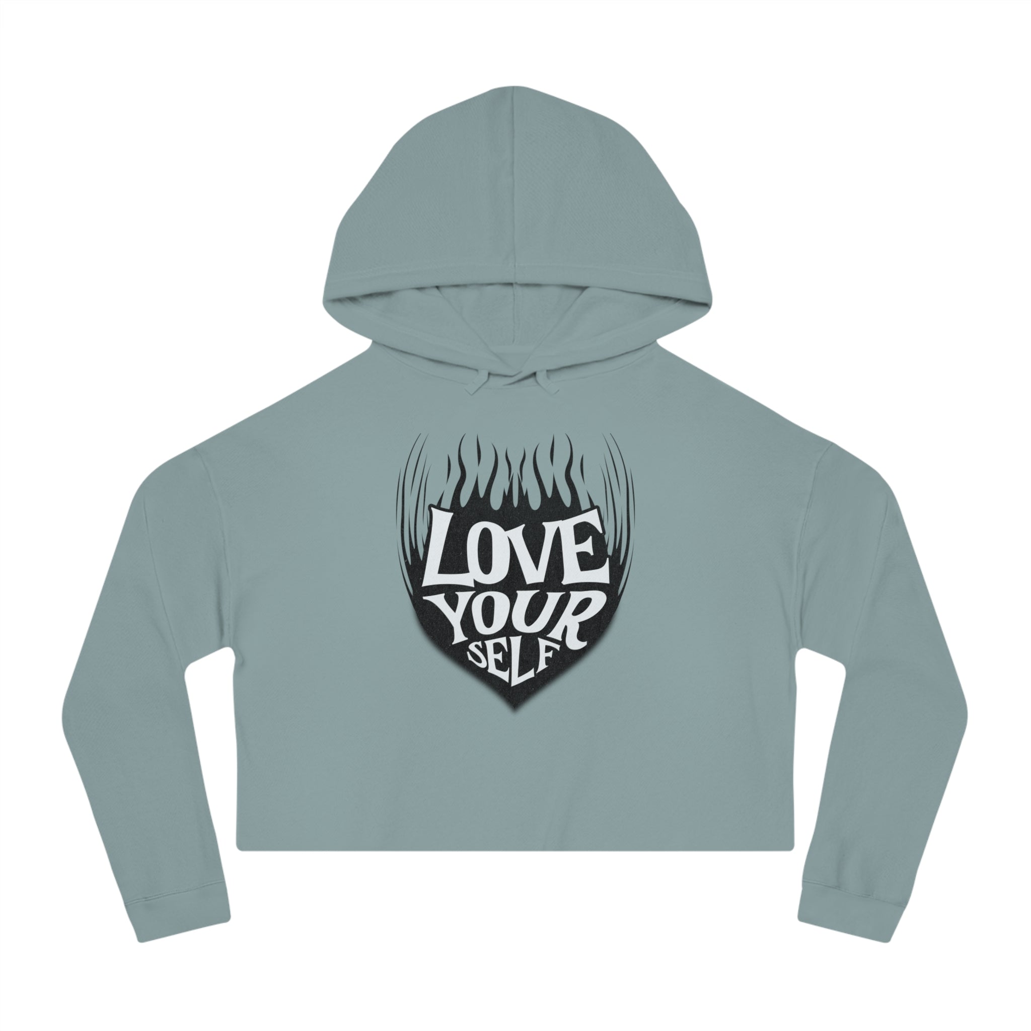 🖤 Love Your Self Crop Hoodie 🖤 Printify