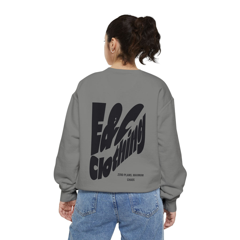 ⚡ E&C CLOTHING — Zero Plans. Maximum Chaos Crewneck ⚡ Printify
