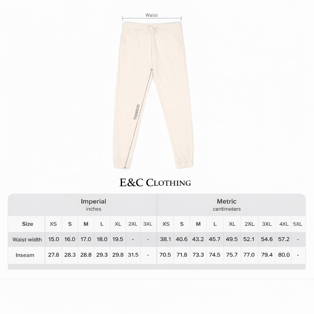 E&C Clothing Essential Joggers Printify