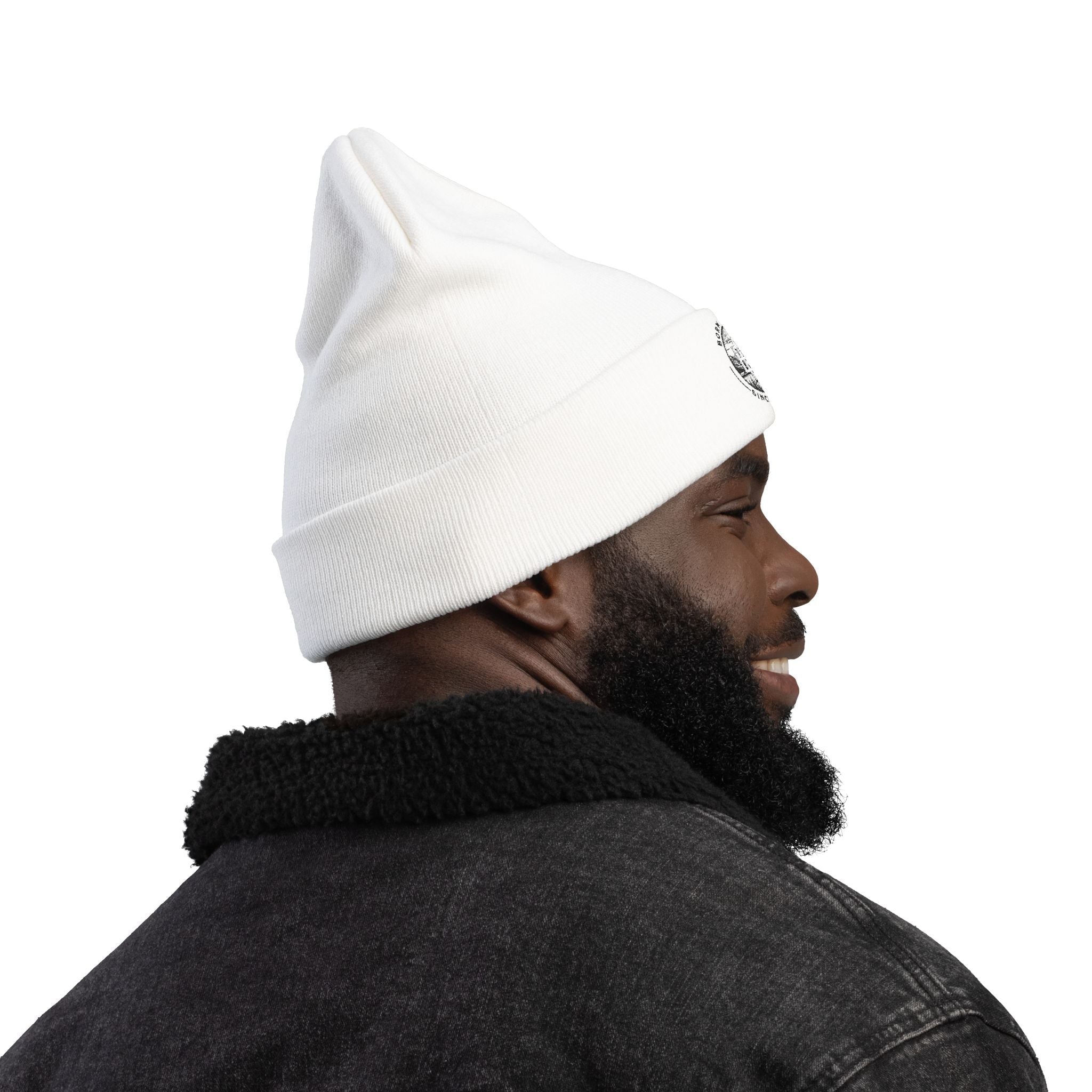 Embroidered 'Born to Roam' Knit Beanie Printify