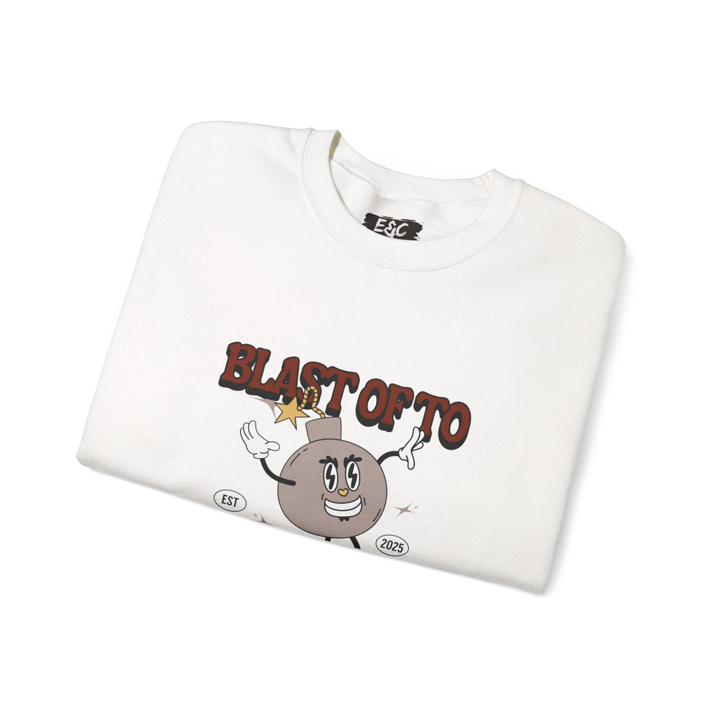 💥 Blast Off to Crazy Town Crewneck 🚀 Printify