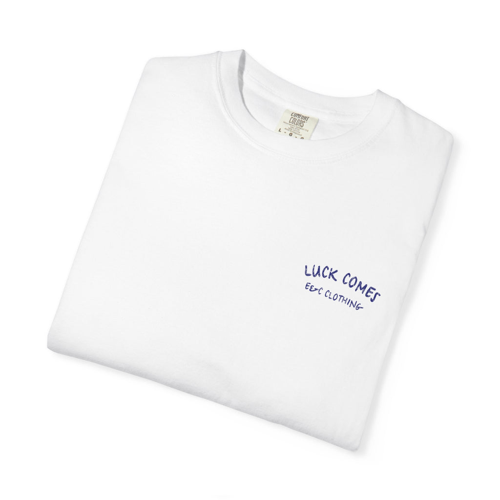 Lucky Life Snake Tee – “Luck Comes with Chance” Graphic Shirt