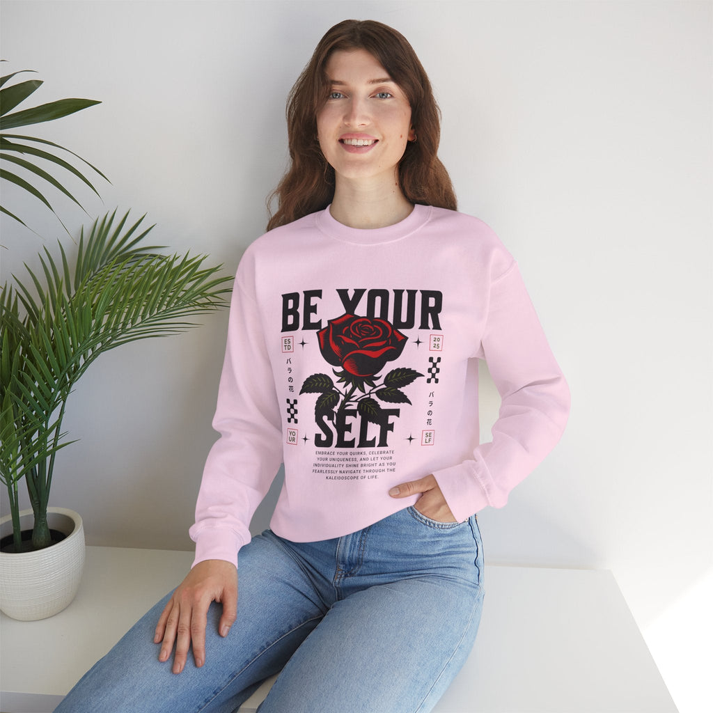 🌹 Be Your Self Rose Crewneck🌹 Printify