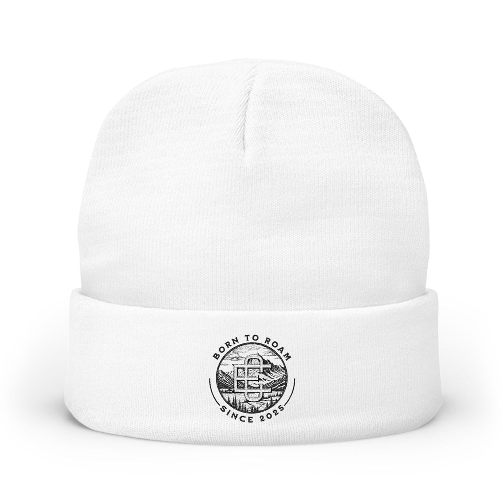 Embroidered 'Born to Roam' Knit Beanie Printify