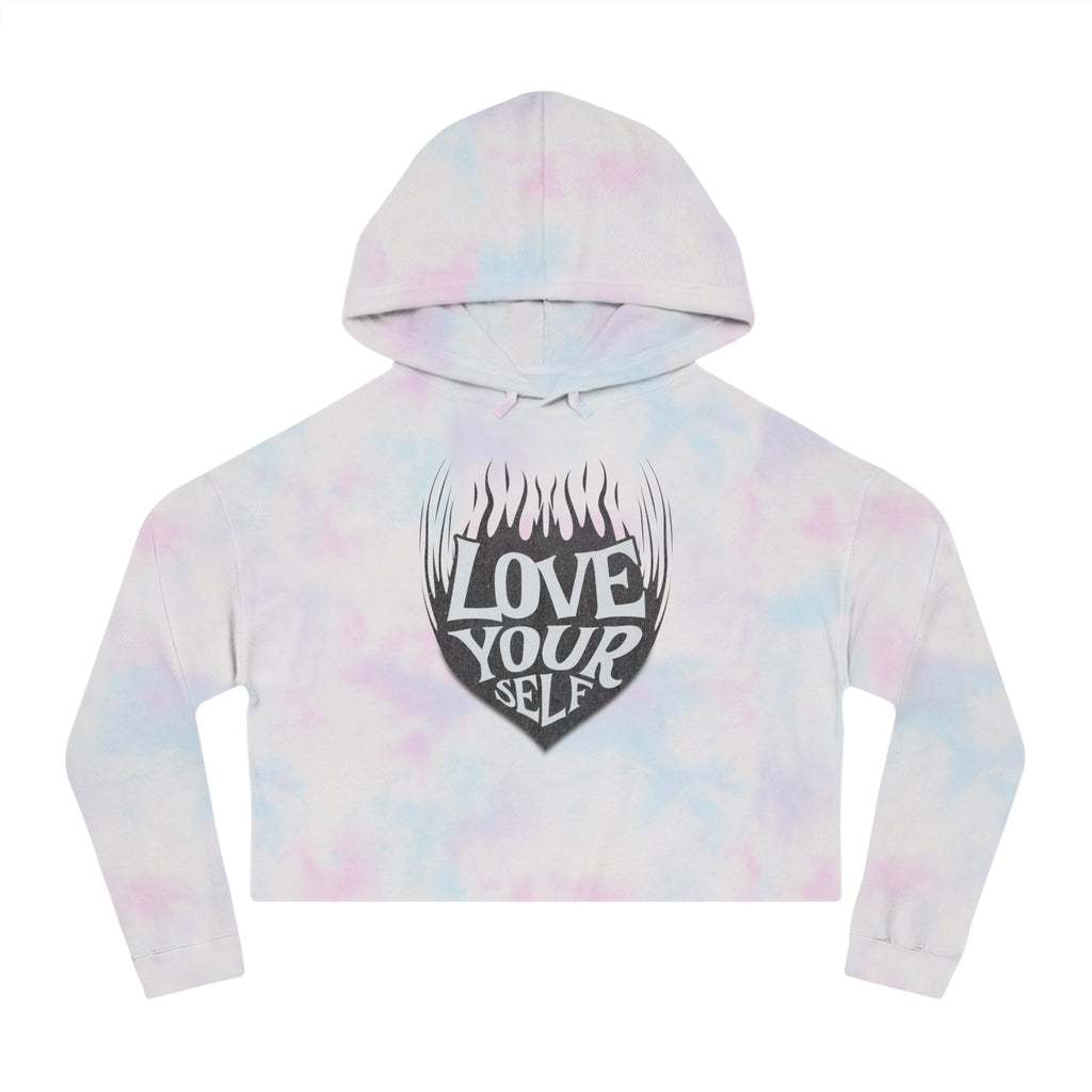 🖤 Love Your Self Crop Hoodie 🖤 Printify