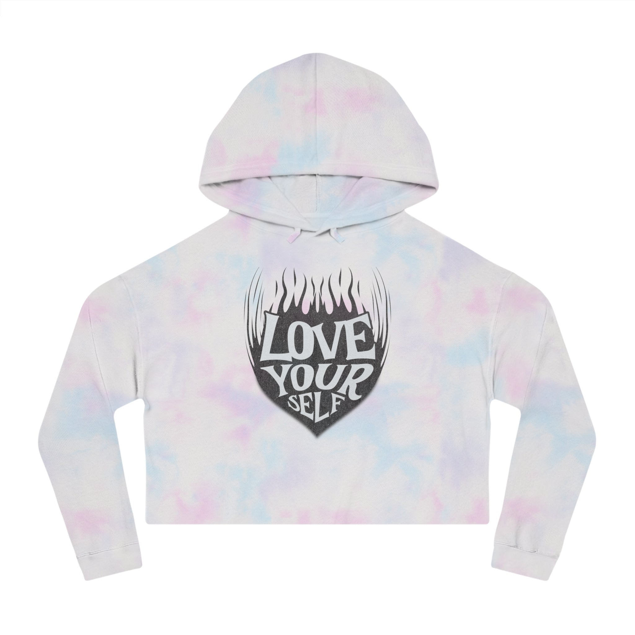 🖤 Love Your Self Crop Hoodie 🖤 Printify