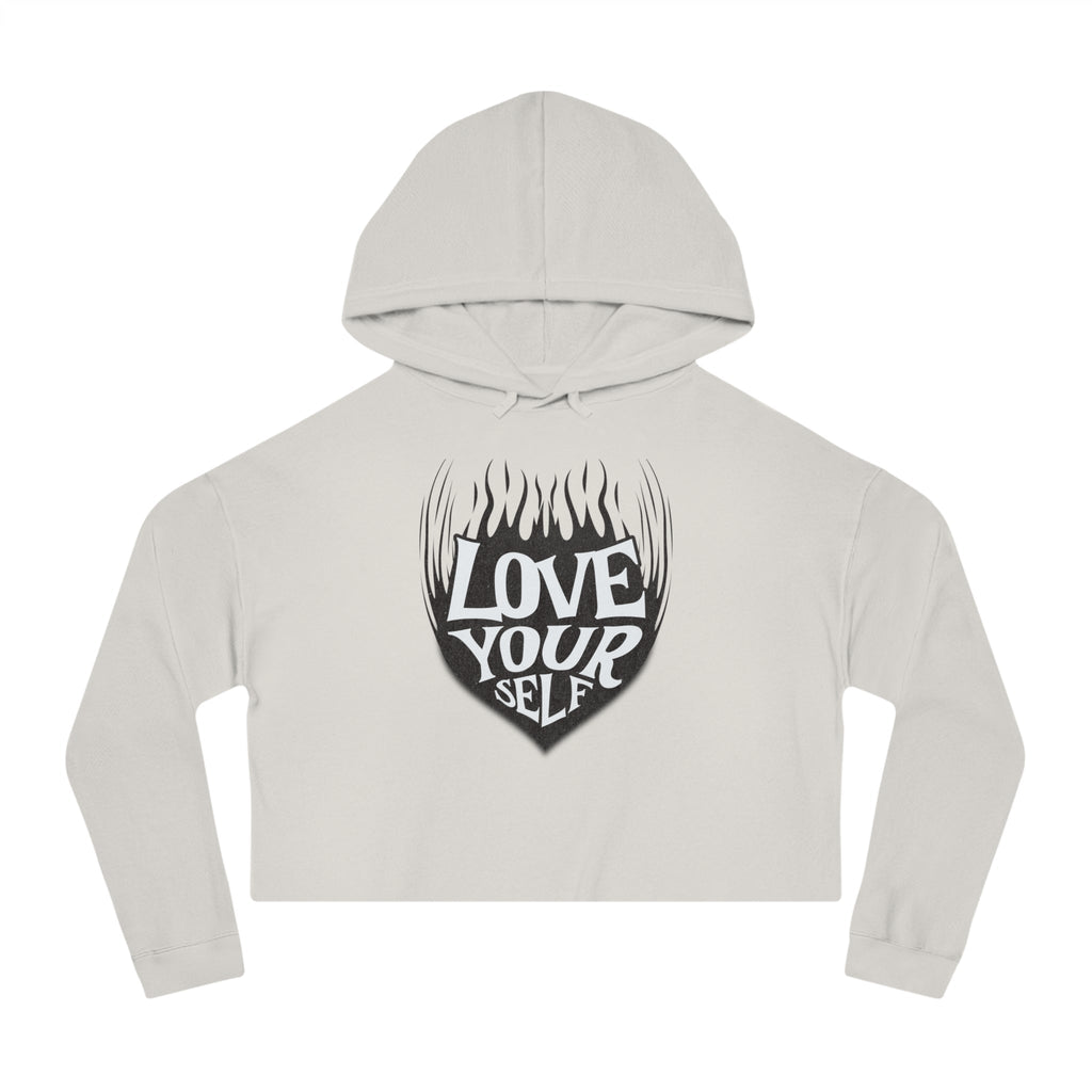 🖤 Love Your Self Crop Hoodie 🖤 Printify