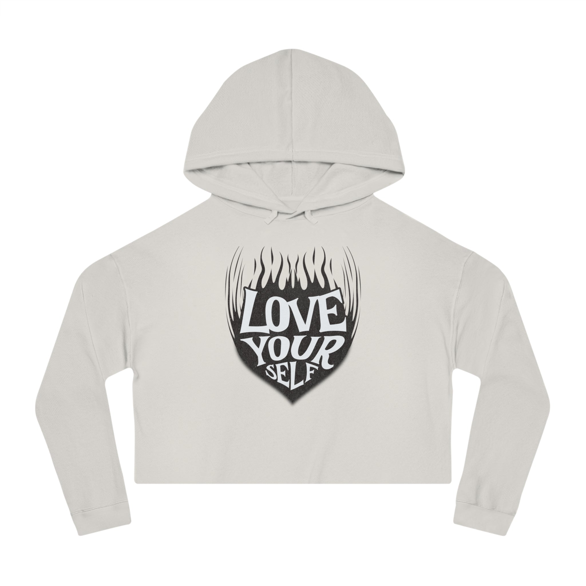 🖤 Love Your Self Crop Hoodie 🖤 Printify