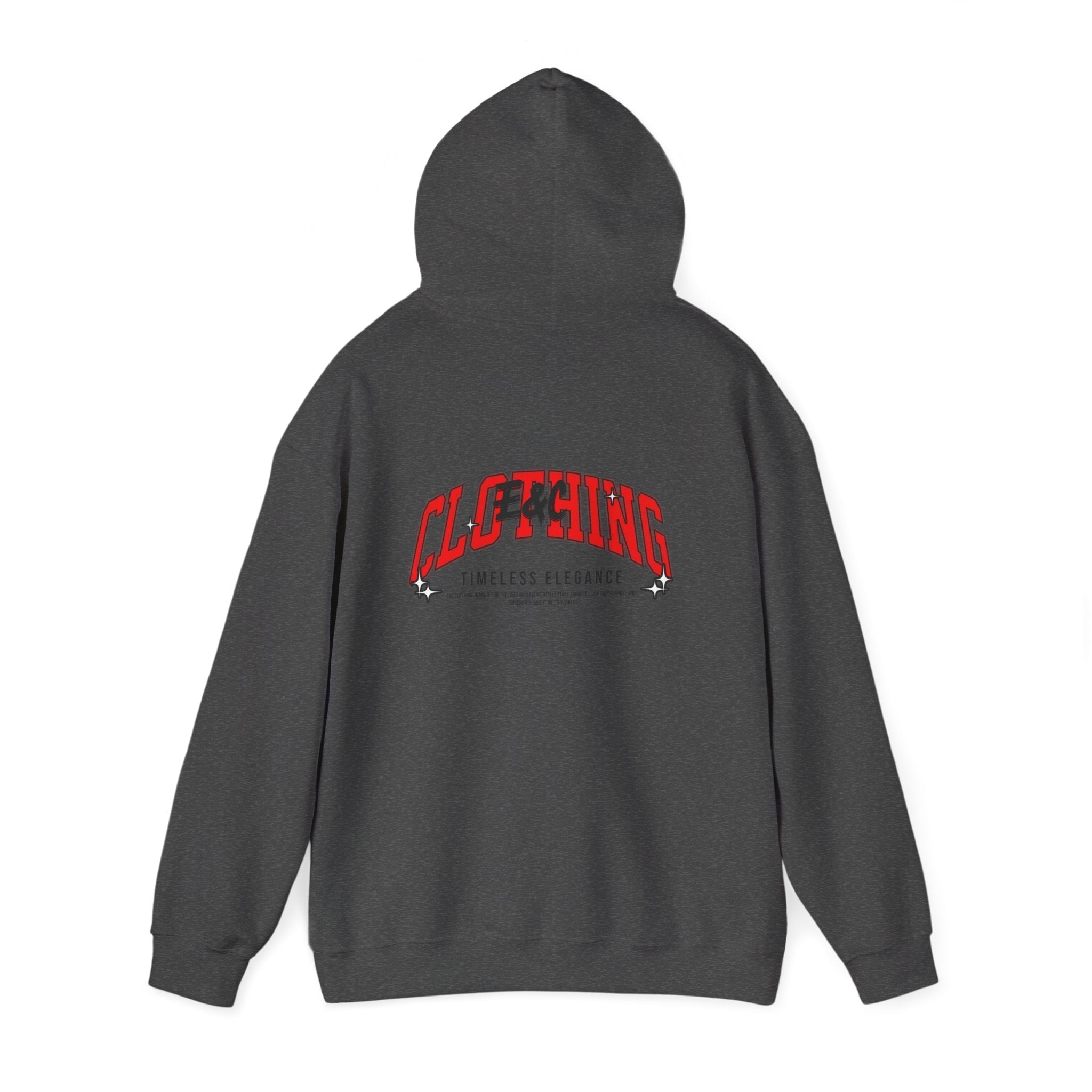 “Timeless Elegance” E&C Back Print Hoodie Printify