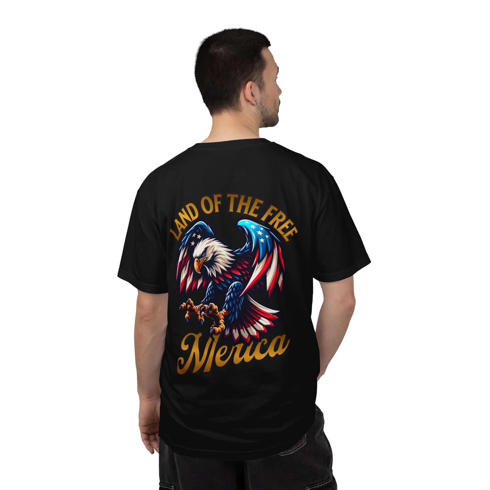 Land of the Free ‘Merica Eagle Tee – Patriotic Graphic Shirt