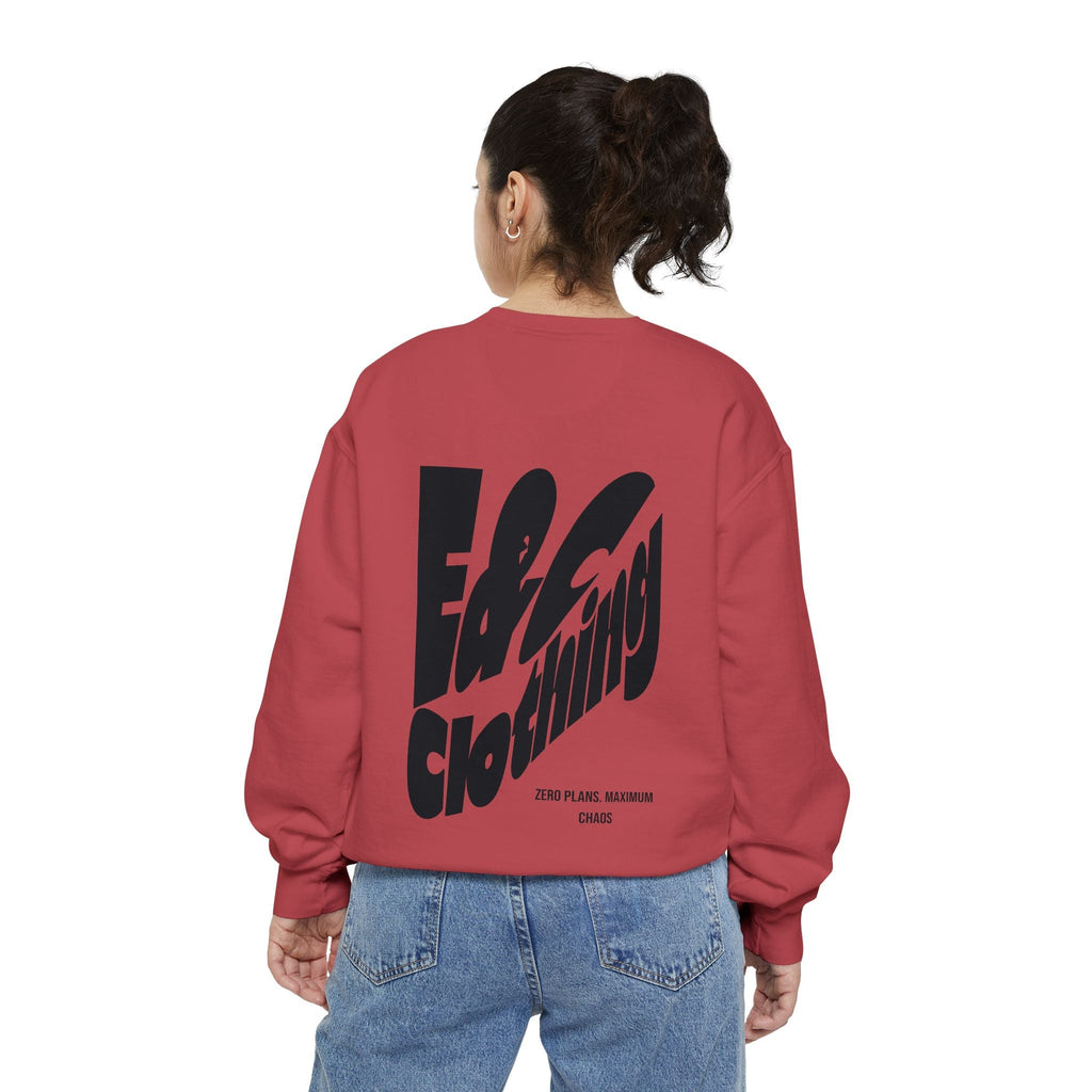 ⚡ E&C CLOTHING — Zero Plans. Maximum Chaos Crewneck ⚡ Printify