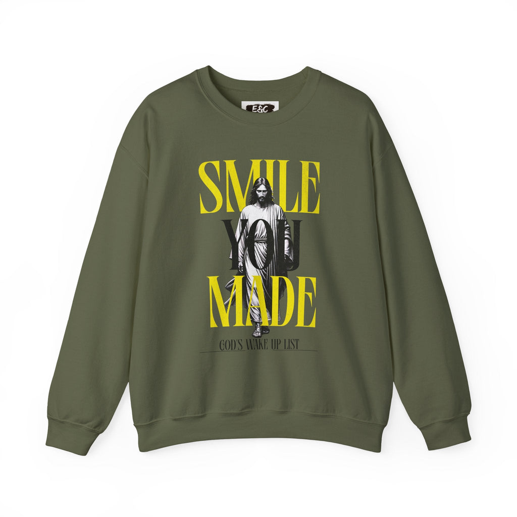 Smile, You Made God’s Wake-Up List Crewneck Printify