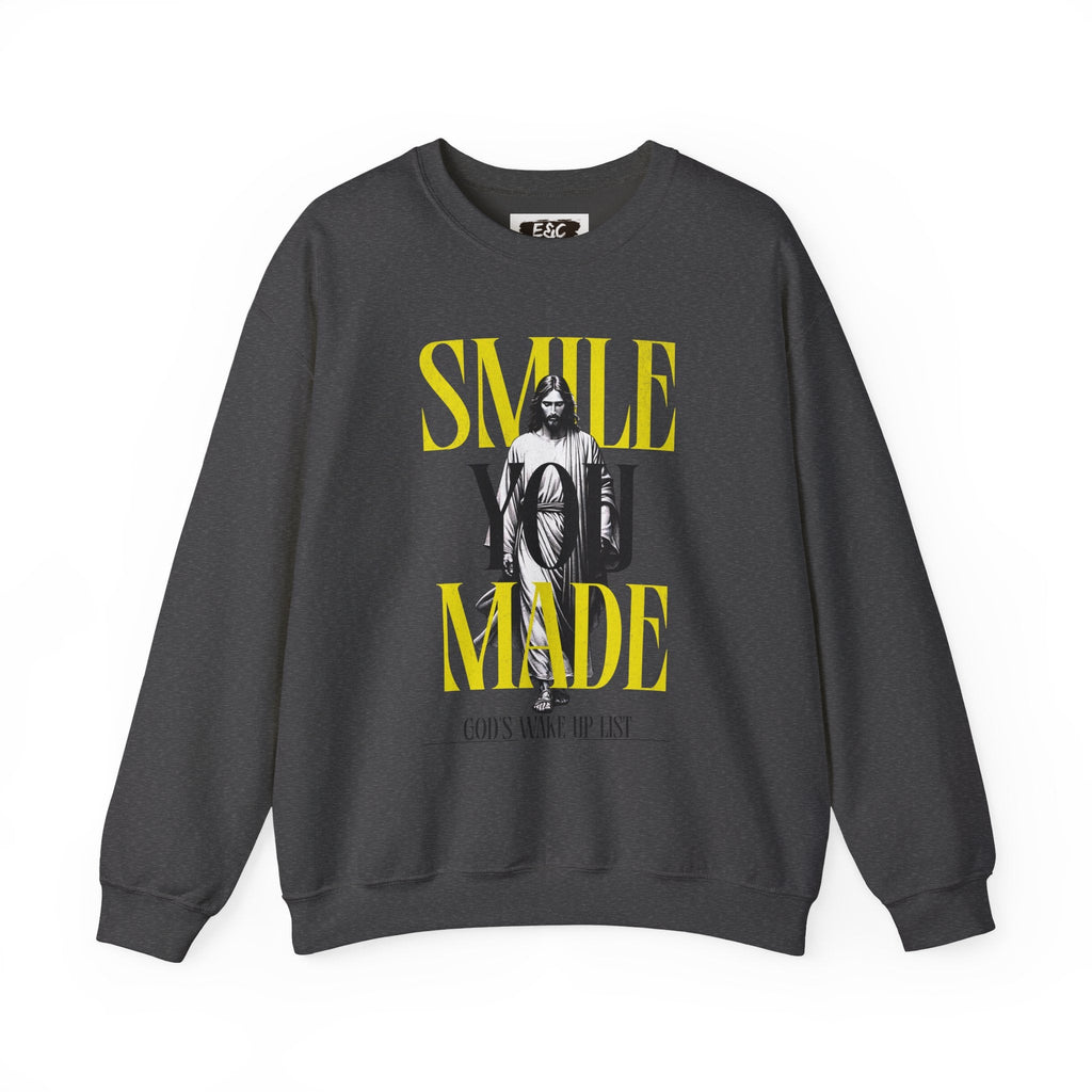 Smile, You Made God’s Wake-Up List Crewneck Printify