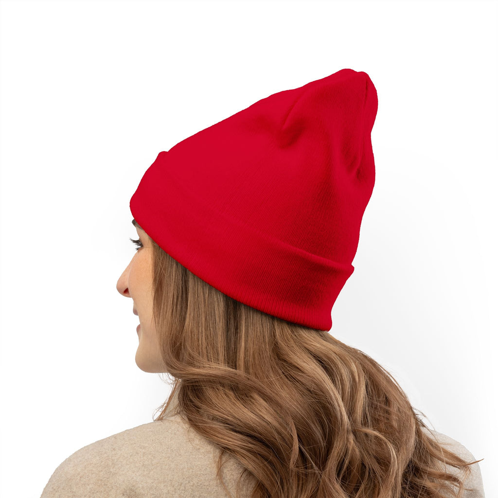 Embroidered 'Born to Roam' Knit Beanie Printify