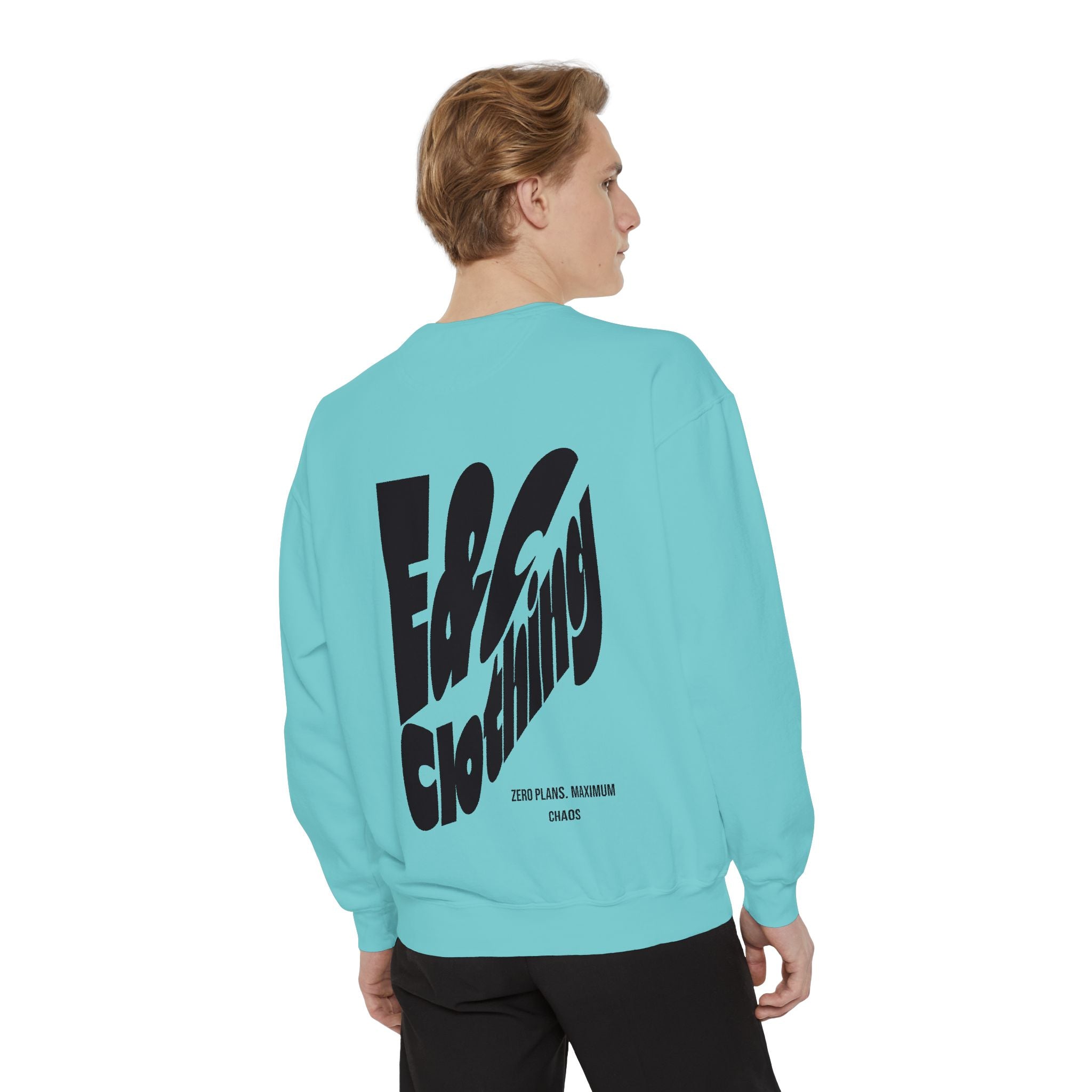 ⚡ E&C CLOTHING — Zero Plans. Maximum Chaos Crewneck ⚡ Printify