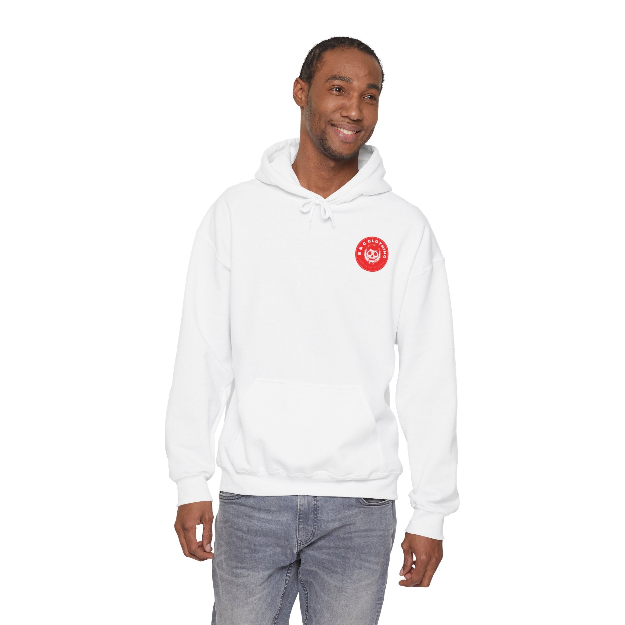 “Timeless Elegance” E&C Back Print Hoodie Printify
