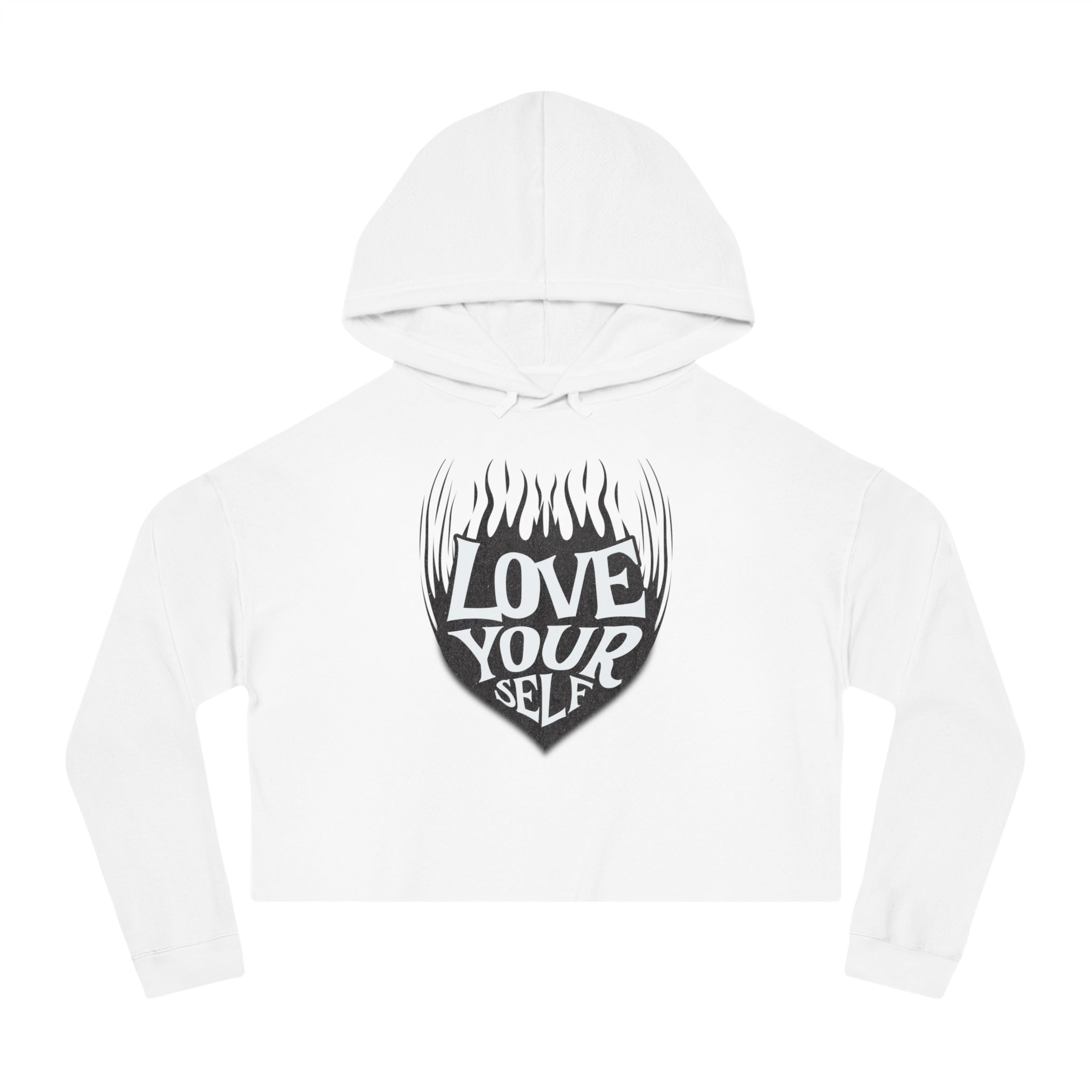 🖤 Love Your Self Crop Hoodie 🖤 Printify
