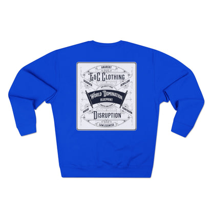 “World Domination Blueprint Crewneck”