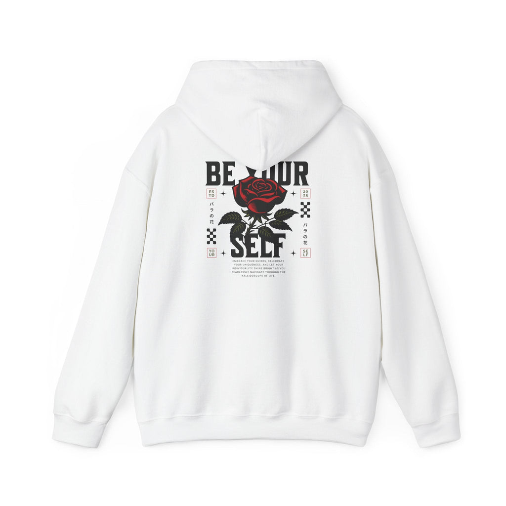 Be Your Self Rose Statement Hoodie Printify