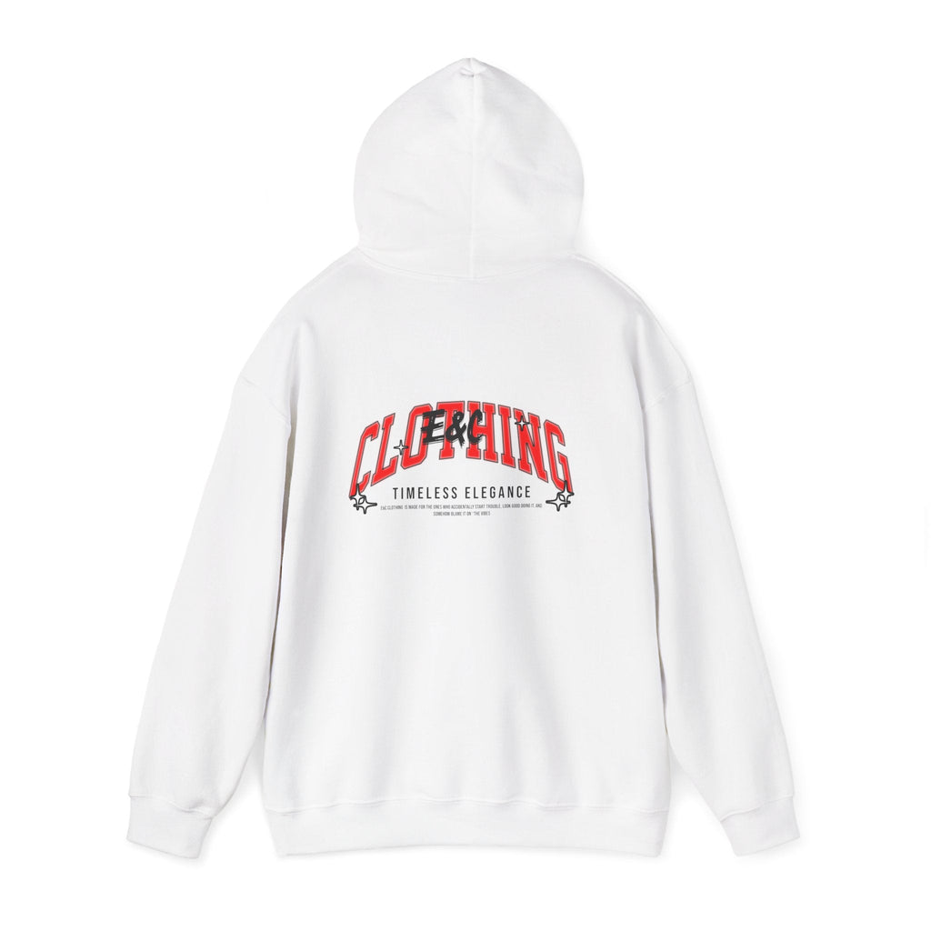 “Timeless Elegance” E&C Back Print Hoodie Printify