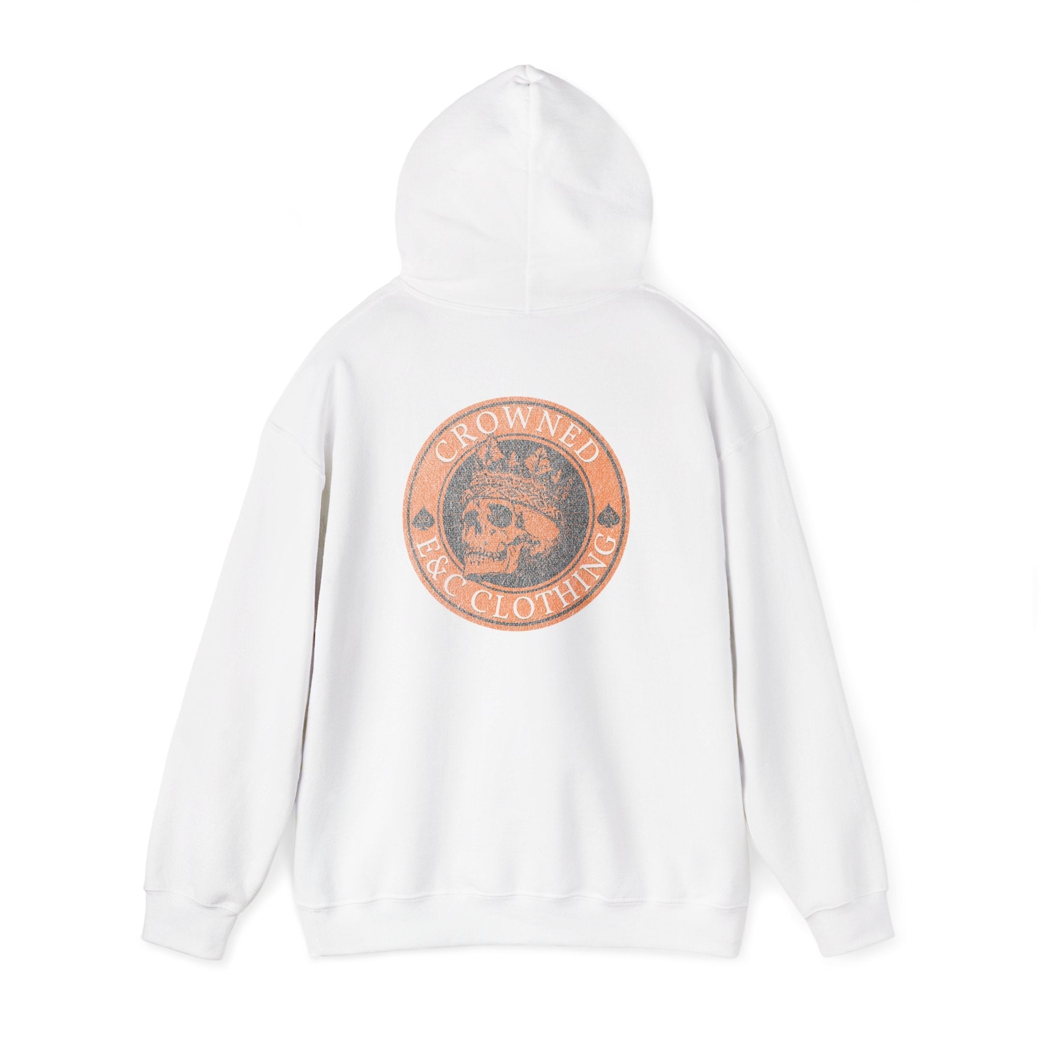 👑 Crowned E&C Clothing Skull Hoodie 👑💀 Printify