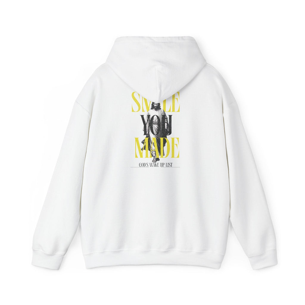 Smile, You Made God’s Wake-Up List Hoodie Printify