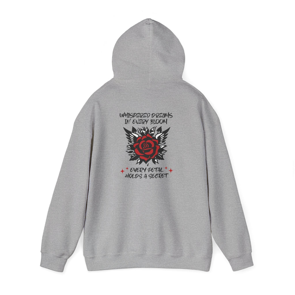 Whispered Dreams Rose Hoodie Printify