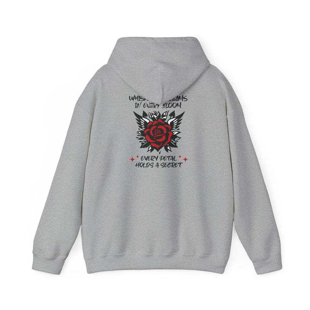 Whispered Dreams Rose Hoodie Printify