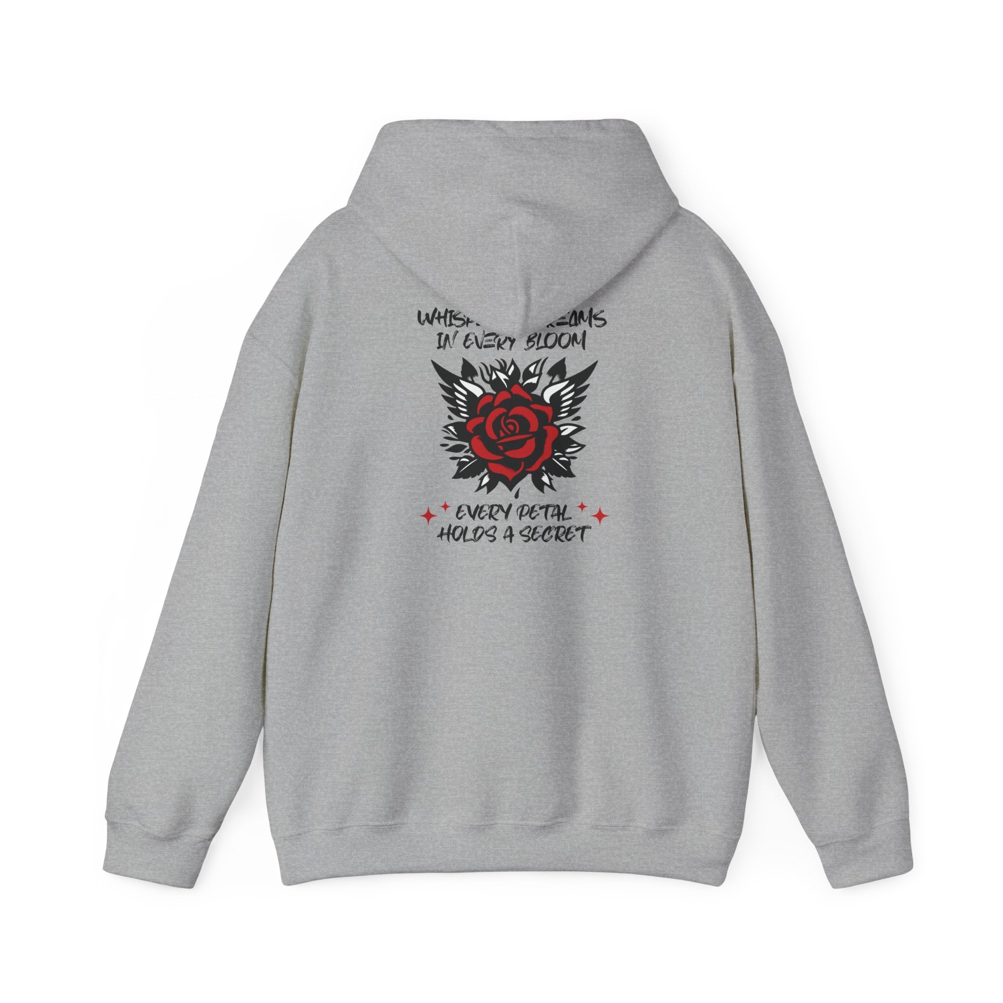 Whispered Dreams Rose Hoodie Printify